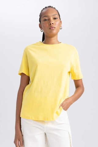 T-shirt regular - Amarelo