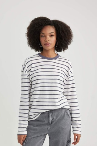 T-shirt - Branco e cinzento