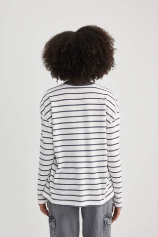 T-shirt - Branco e cinzento