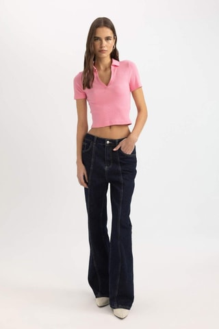 Crop top slim - Rosa