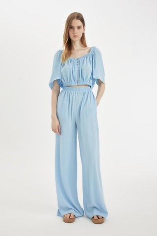 Camisa regular - Azul-claro