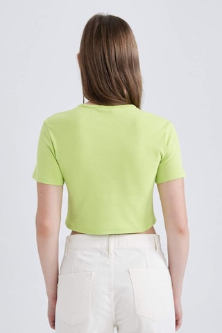 T-shirt cropped - Verde-claro