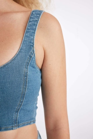 Crop top de ganga - Azul
