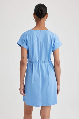 Vestido direito - Azul-claro