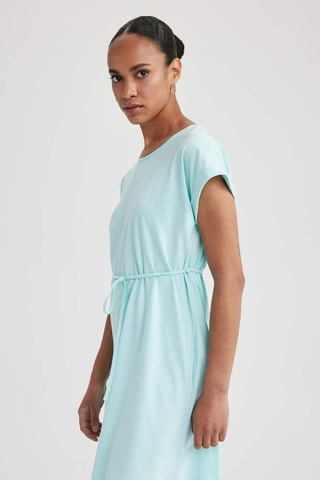 Vestido direito - Azul-claro