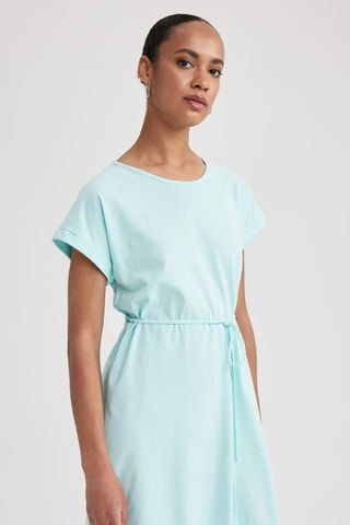 Vestido direito - Azul-claro