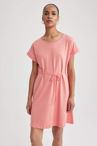 Vestido direito - Salmão