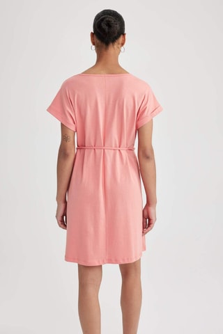 Vestido direito - Salmão