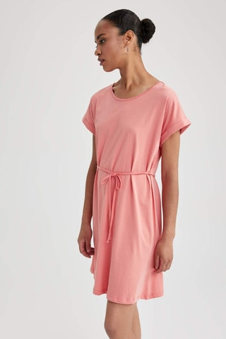 Vestido direito - Salmão