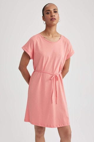 Vestido direito - Salmão