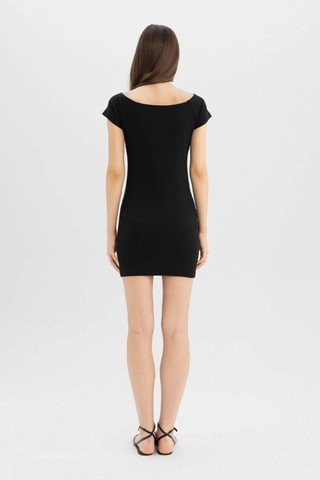 Vestido justo - Preto