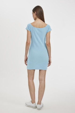 Vestido justo - Azul-claro