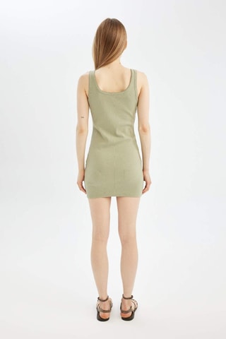 Vestido justo - Caqui
