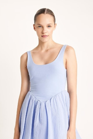 Vestido estilo patinadora - Índigo