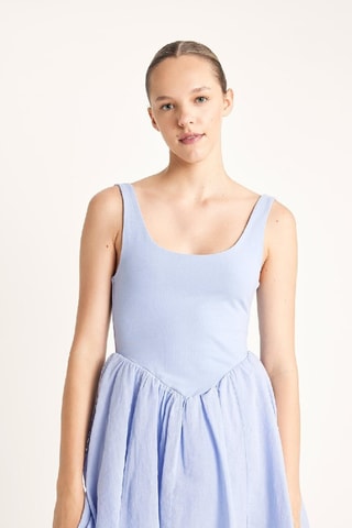 Vestido estilo patinadora - Índigo