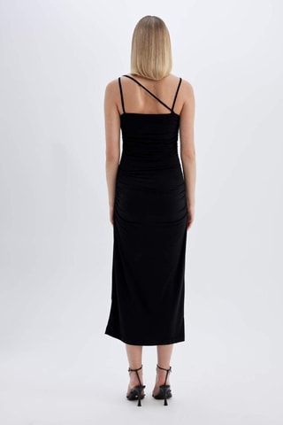 Vestido justo - Preto