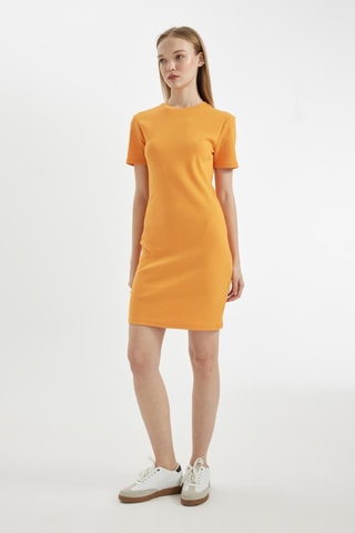 Vestido justo - Laranja