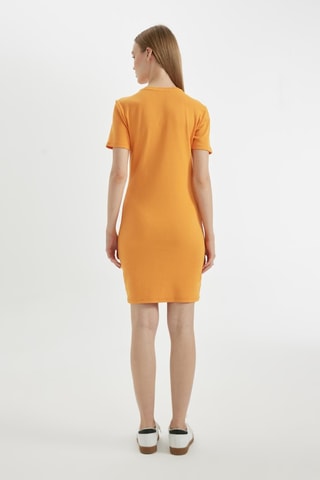 Vestido justo - Laranja