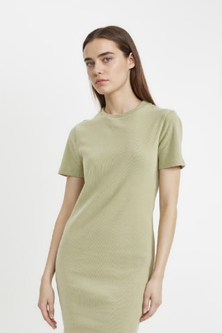 Vestido curto - Verde-claro
