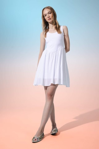 Vestido estilo patinadora - Branco