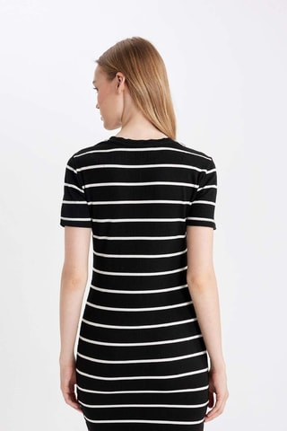 Vestido justo - Preto