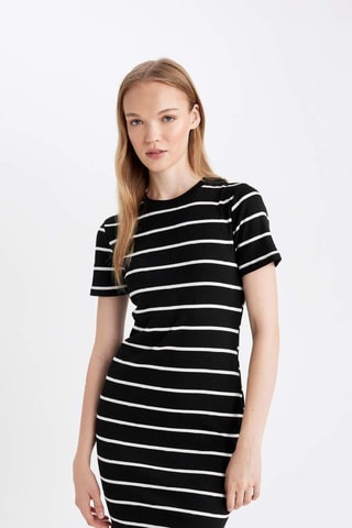 Vestido justo - Preto