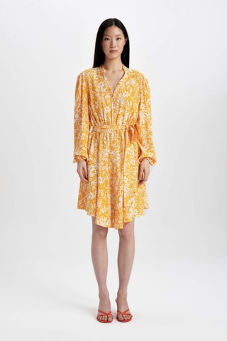 Vestido-camisa - Laranja