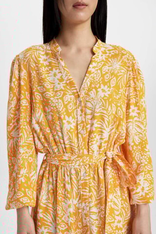Vestido-camisa - Laranja