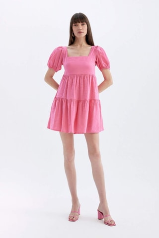 Vestido trapézio - Rosa