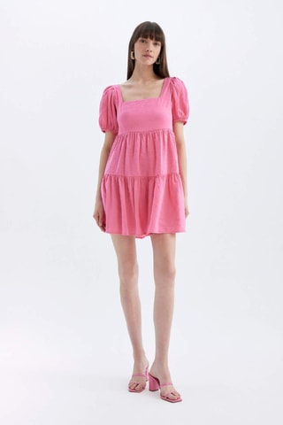 Vestido trapézio - Rosa
