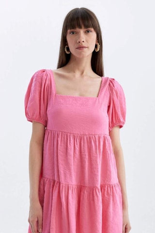 Vestido trapézio - Rosa