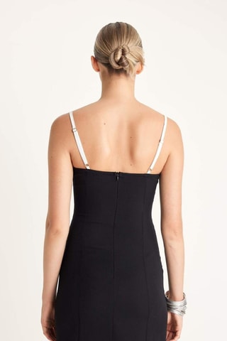 Vestido justo - Preto