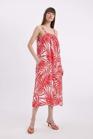 Vestido midi - Vermelho