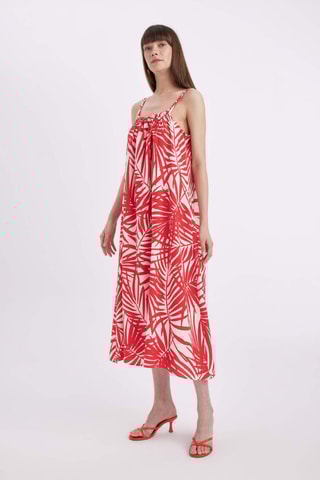 Vestido midi - Vermelho