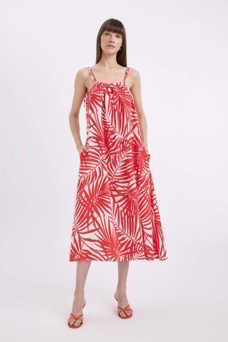 Vestido midi - Vermelho