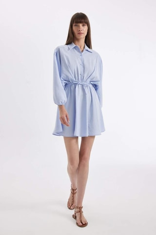 Vestido estilo patinadora - Azul-claro