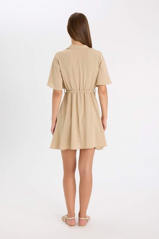 Vestido estilo patinadora - Bege