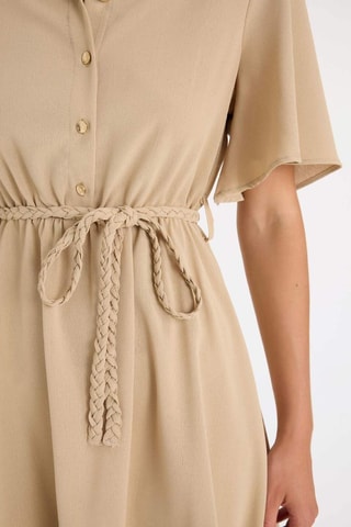 Vestido estilo patinadora - Bege