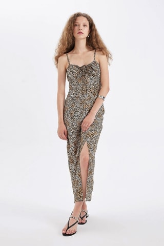 Vestido comprido - Bege