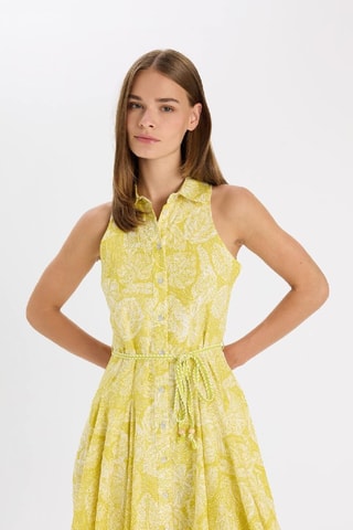 Vestido estilo patinadora - Amarelo
