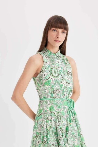 Vestido estilo patinadora - Verde