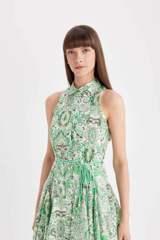 Vestido estilo patinadora - Verde
