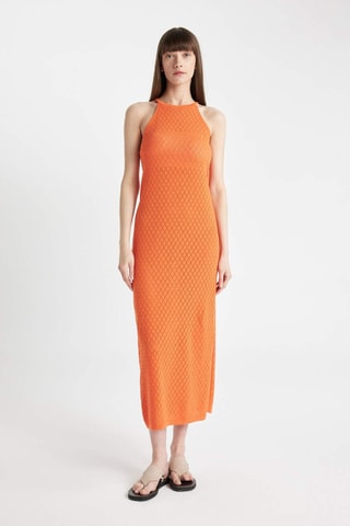 Vestido midi - Laranja