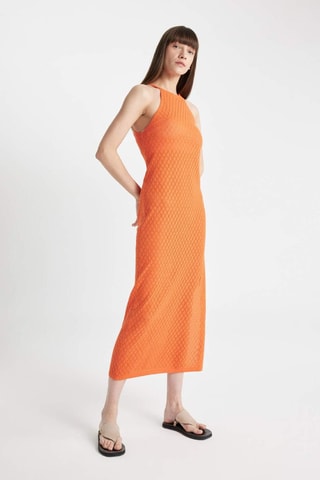 Vestido midi - Laranja