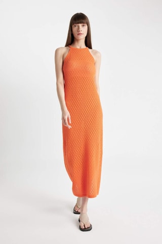 Vestido midi - Laranja
