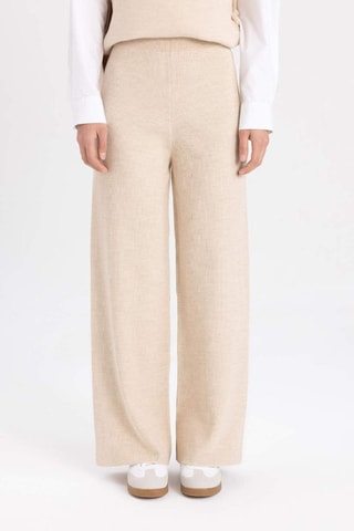 Calças wide legs - Bege