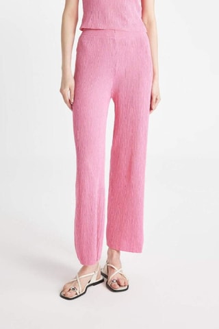 Calças wide legs - Rosa