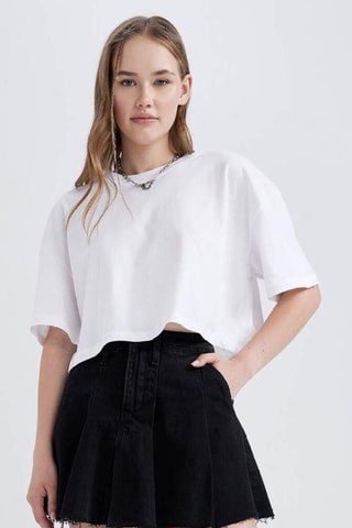 T-shirt cropped - Branco