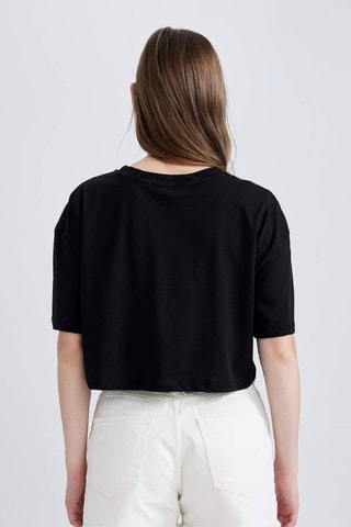 T-shirt cropped - Preto