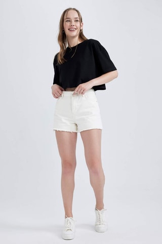T-shirt cropped - Preto